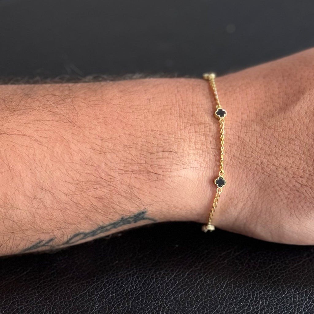 MINIMAL KLÖVER GOURMET ARMBAND | 925 SILVER