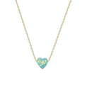 Türkis Herz Kette (8616557773143)
