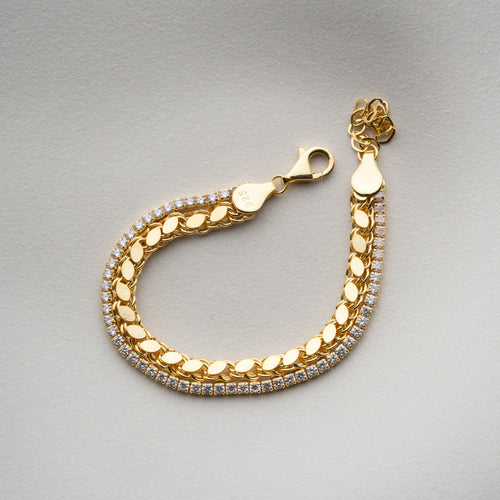 BARLEY X ICED OUT-ARMBAND | 925 SILVER