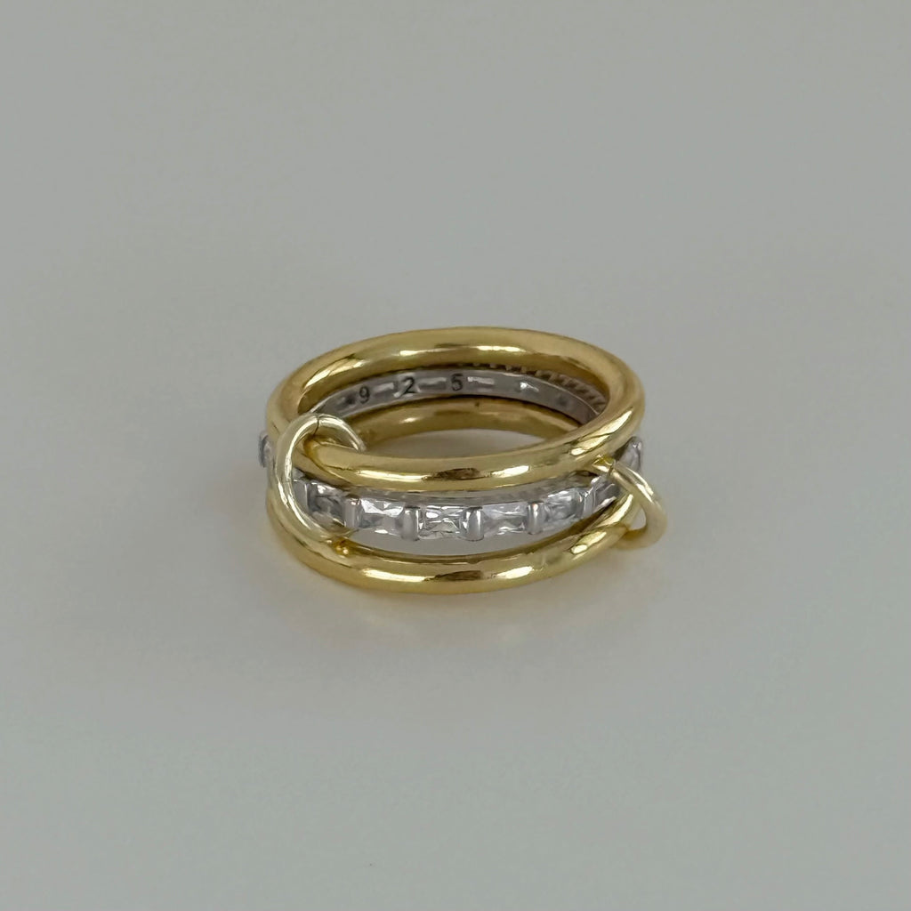 AMOUR BAGUETTE RING | 925 SILVER