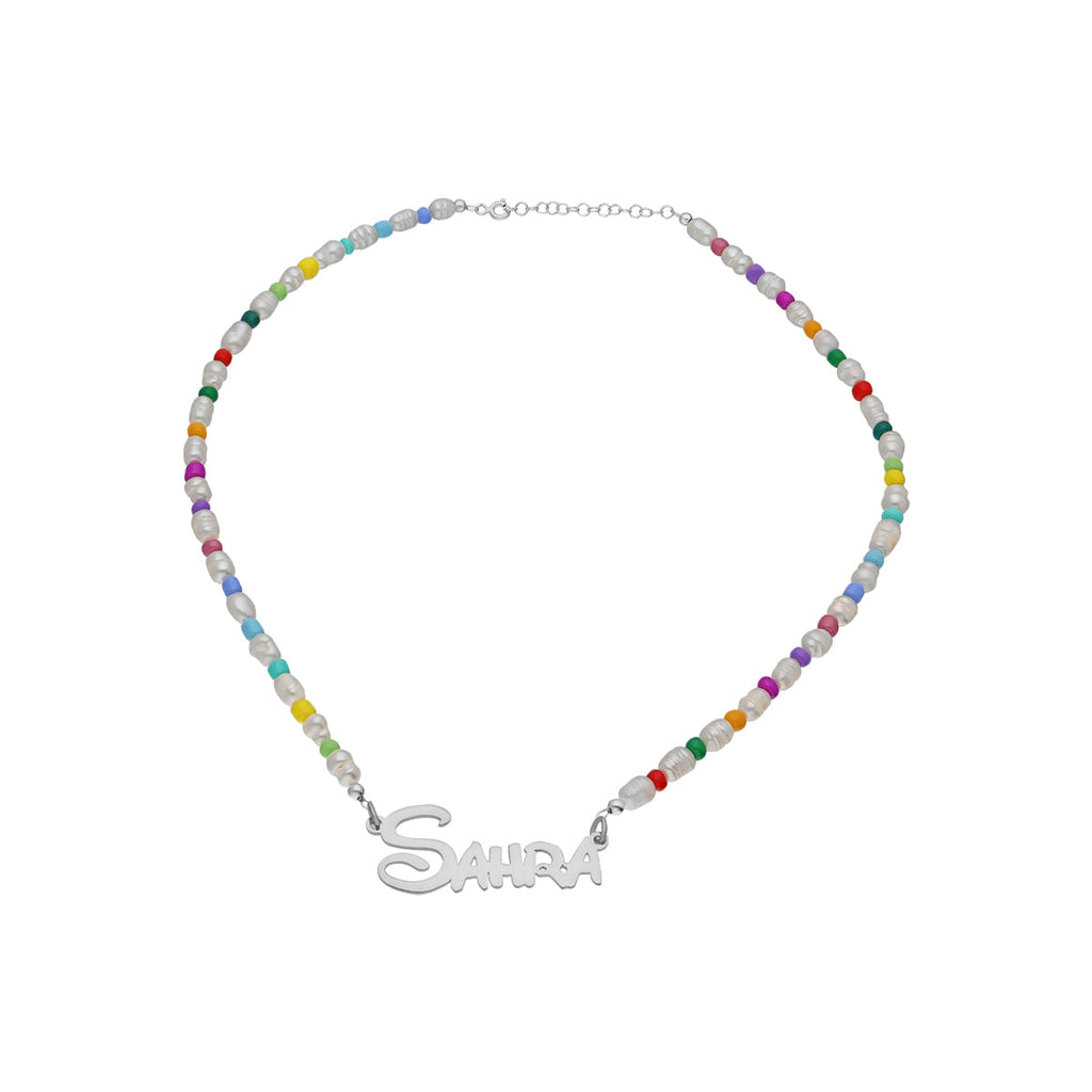Halskette Pearls for Kids mit Namen (7242035593261)
