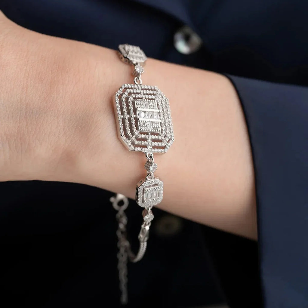 VOLYM BAGUETTE ARMBAND | 925 SILVER