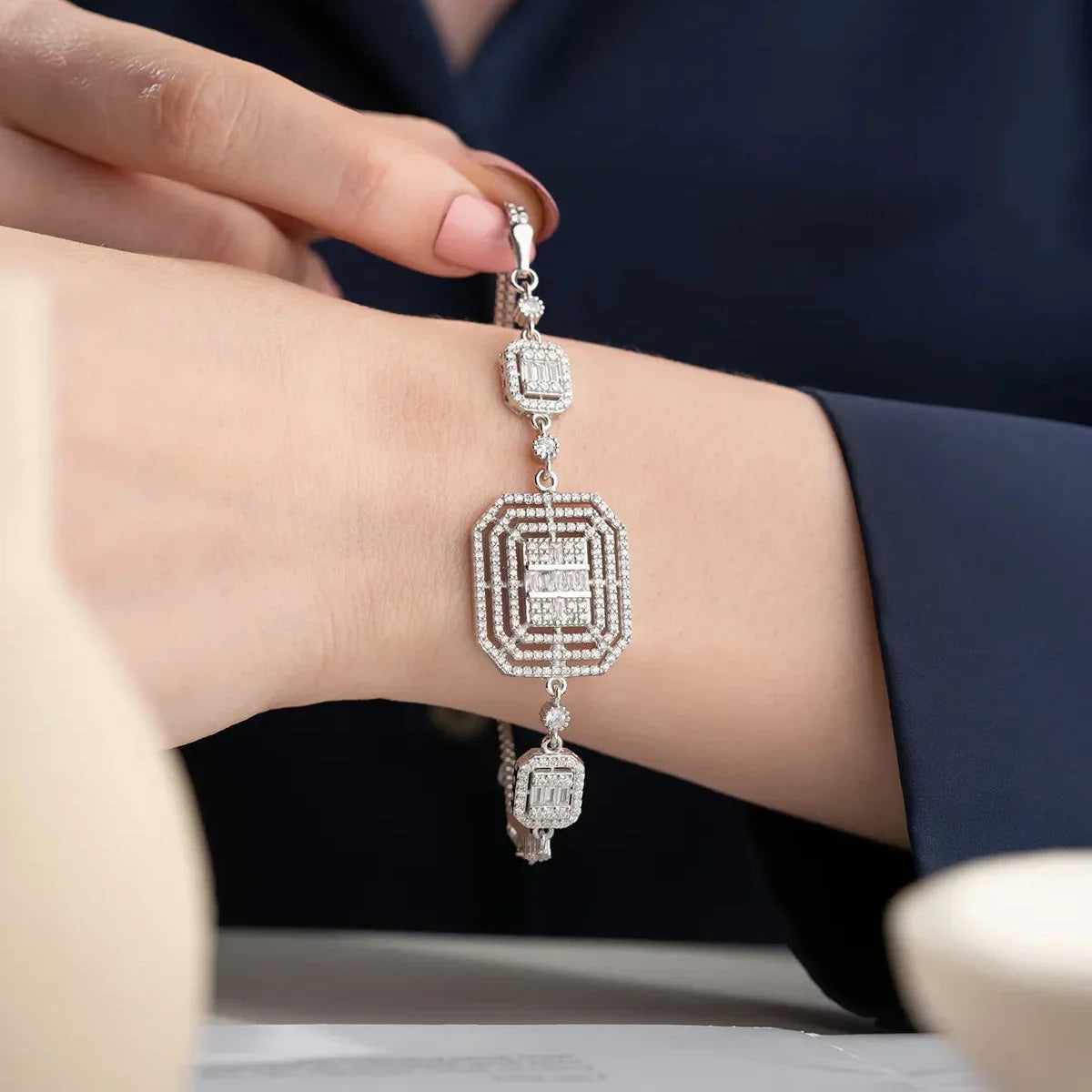 VOLYM BAGUETTE ARMBAND | 925 SILVER