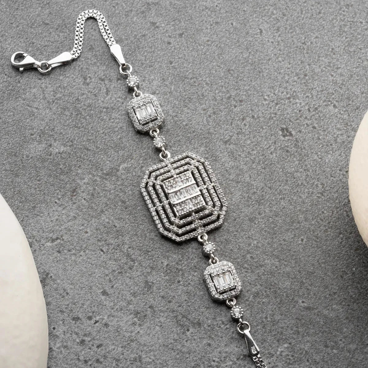 VOLYM BAGUETTE ARMBAND | 925 SILVER