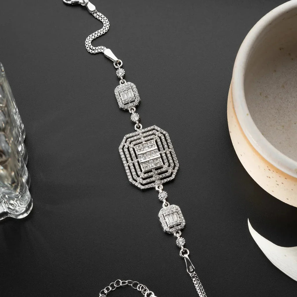 VOLYM BAGUETTE ARMBAND | 925 SILVER