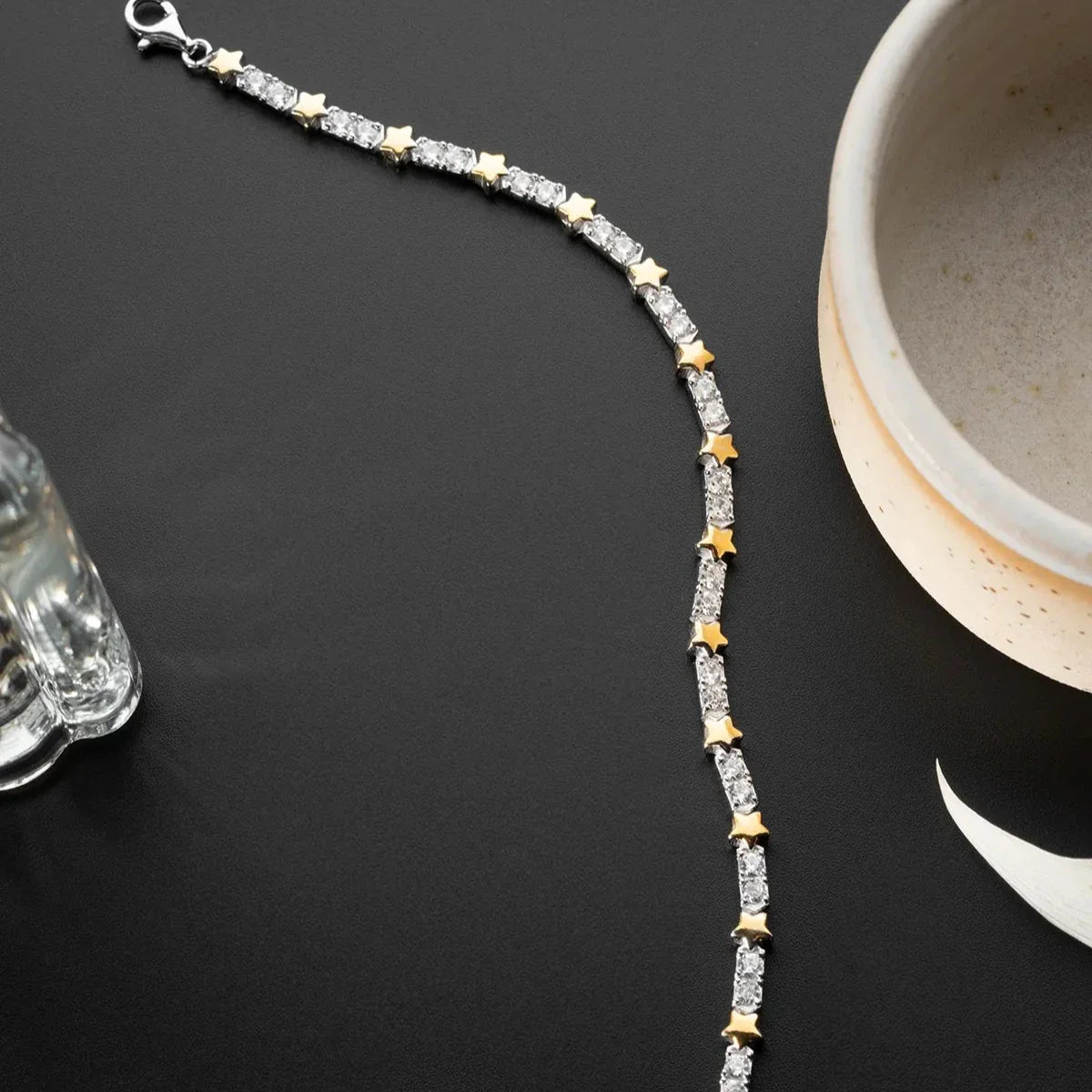 MINI STAR IcedOUT-ARMBAND | 925 SILVER