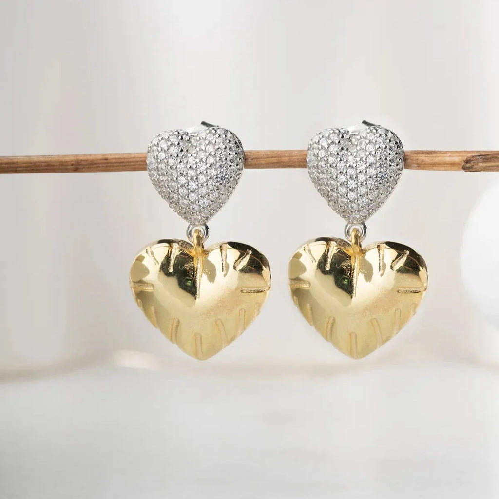 DUBBELHJÄRTA | ÖPPEN HÄNGNING | 925 SILVER