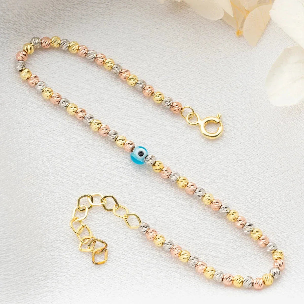 TRICOLOR DORICA ONDA ÖGONARMBAND | 925 SILVER