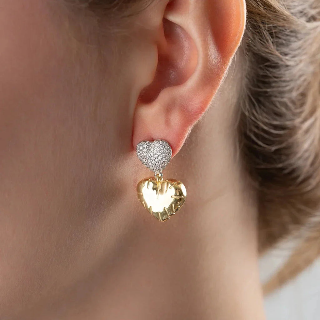 DUBBELHJÄRTA | ÖPPEN HÄNGNING | 925 SILVER