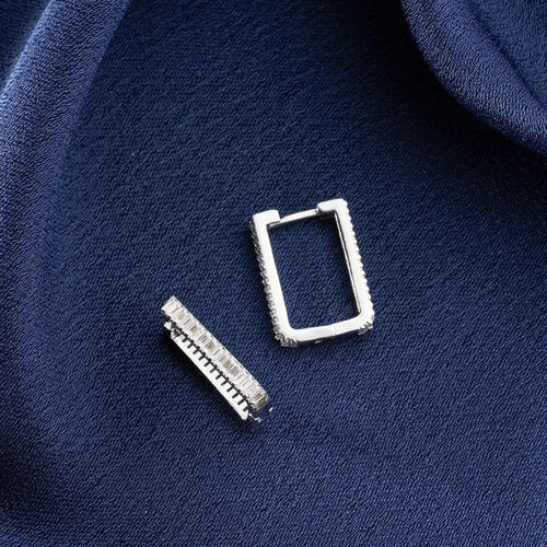 BAGUETTE STEN U O HÄNGNING | 925 SILVER