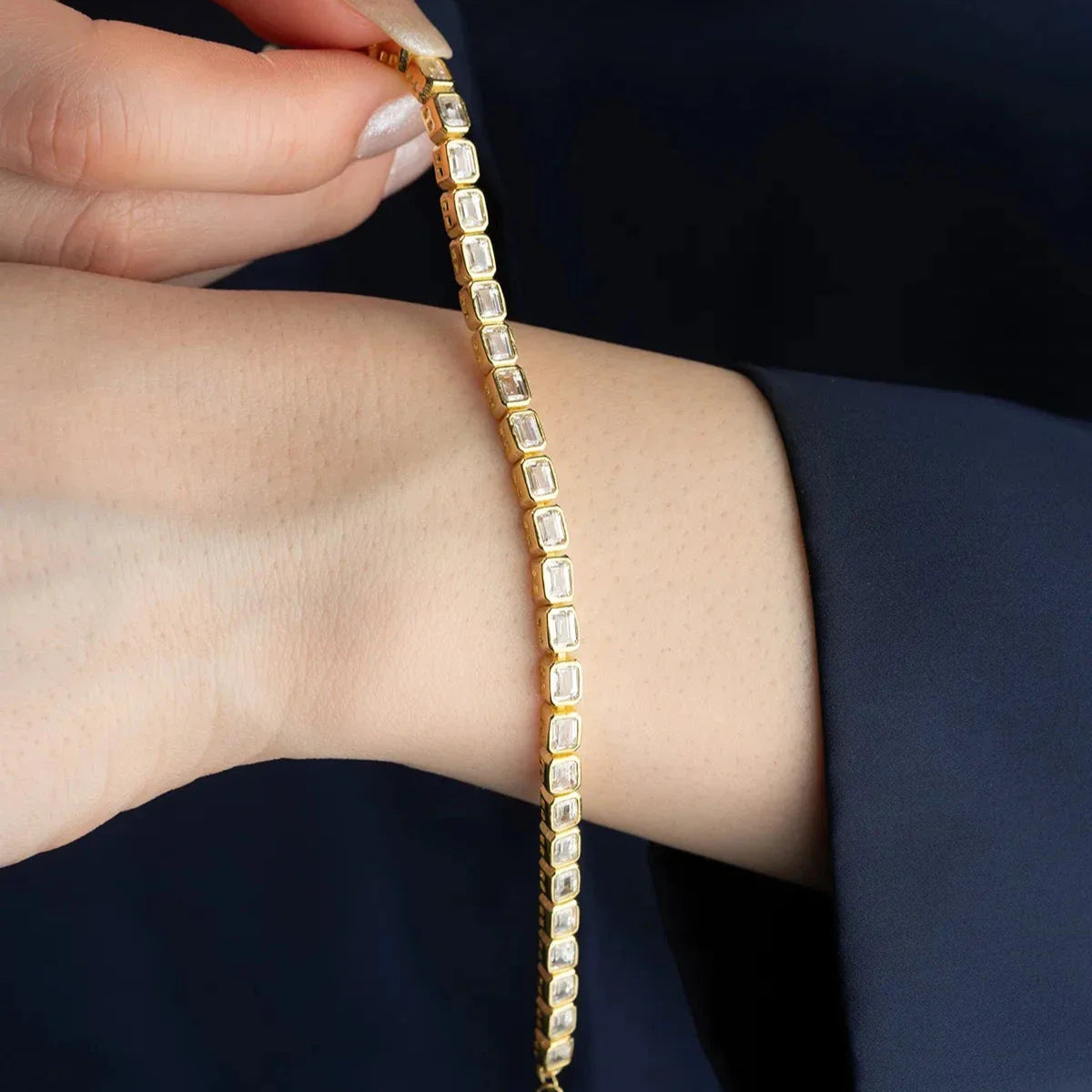 HELA RADEN STENARMBAND | 925 SILVER