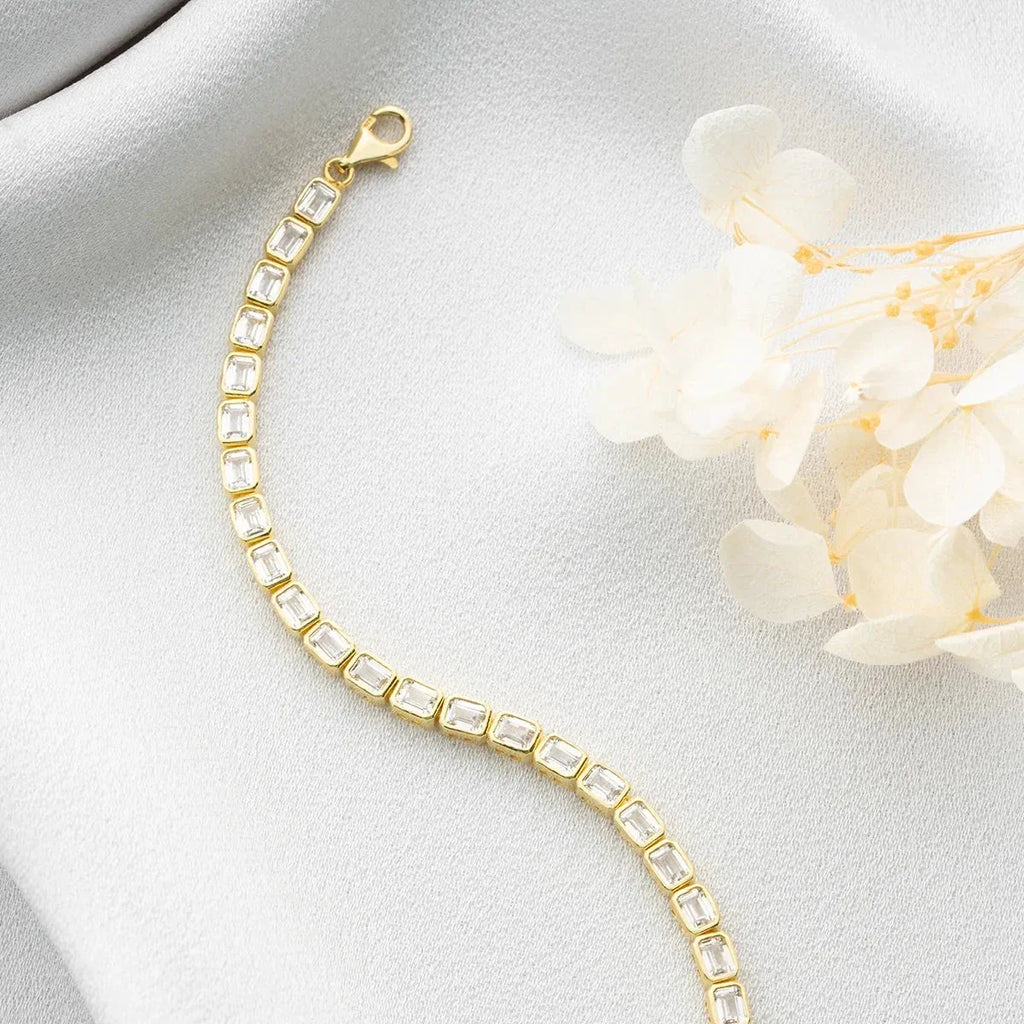 HELA RADEN STENARMBAND | 925 SILVER