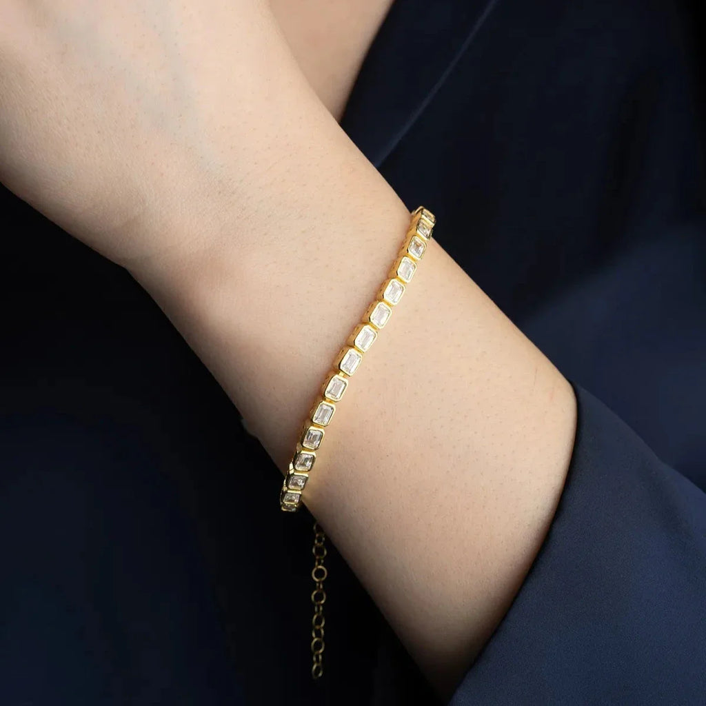 HELA RADEN STENARMBAND | 925 SILVER