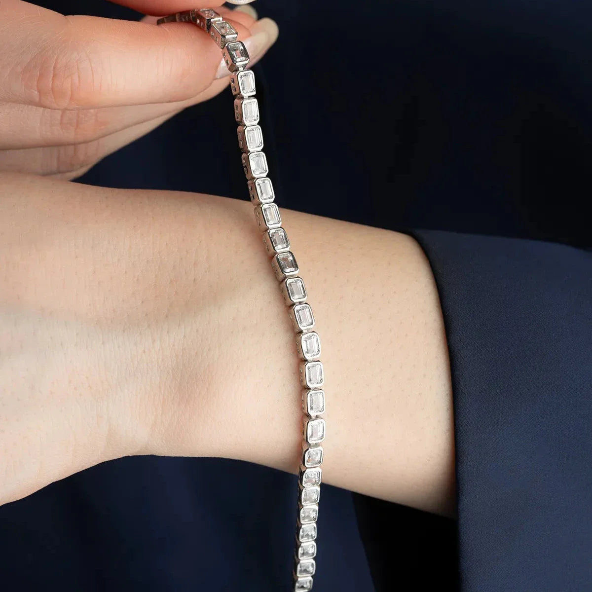 HELA RADEN STENARMBAND | 925 SILVER