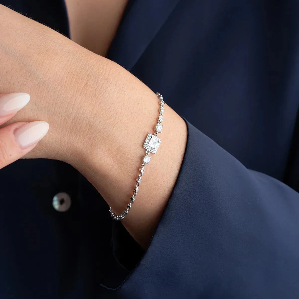 KVADRAT STENARMBAND | 925 SILVER