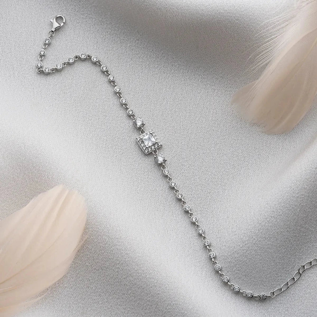 KVADRAT STENARMBAND | 925 SILVER