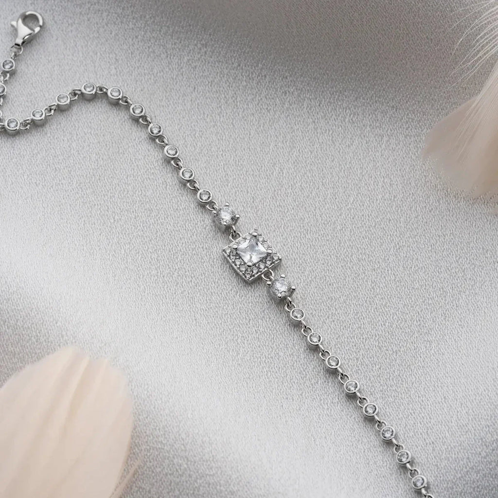 KVADRAT STENARMBAND | 925 SILVER