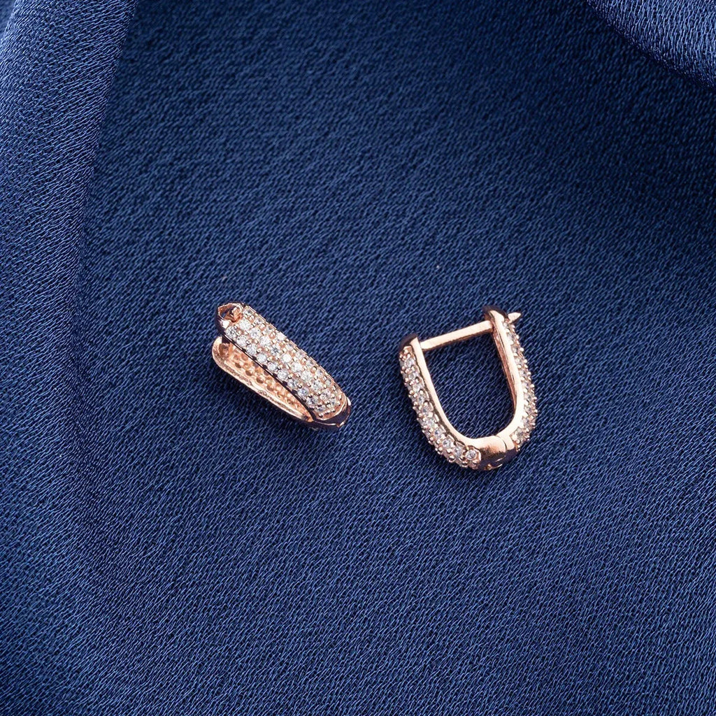 U | ÖRONHÄNGAR I ZIRKONSTÅL | 925 SILVER