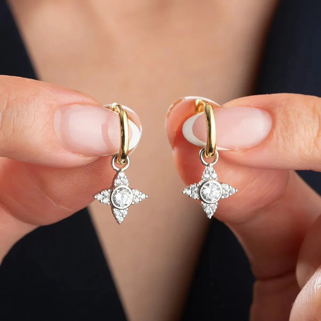 ÖRONHÄNGAR MED ZIRKONSTÄN | 925 SILVER