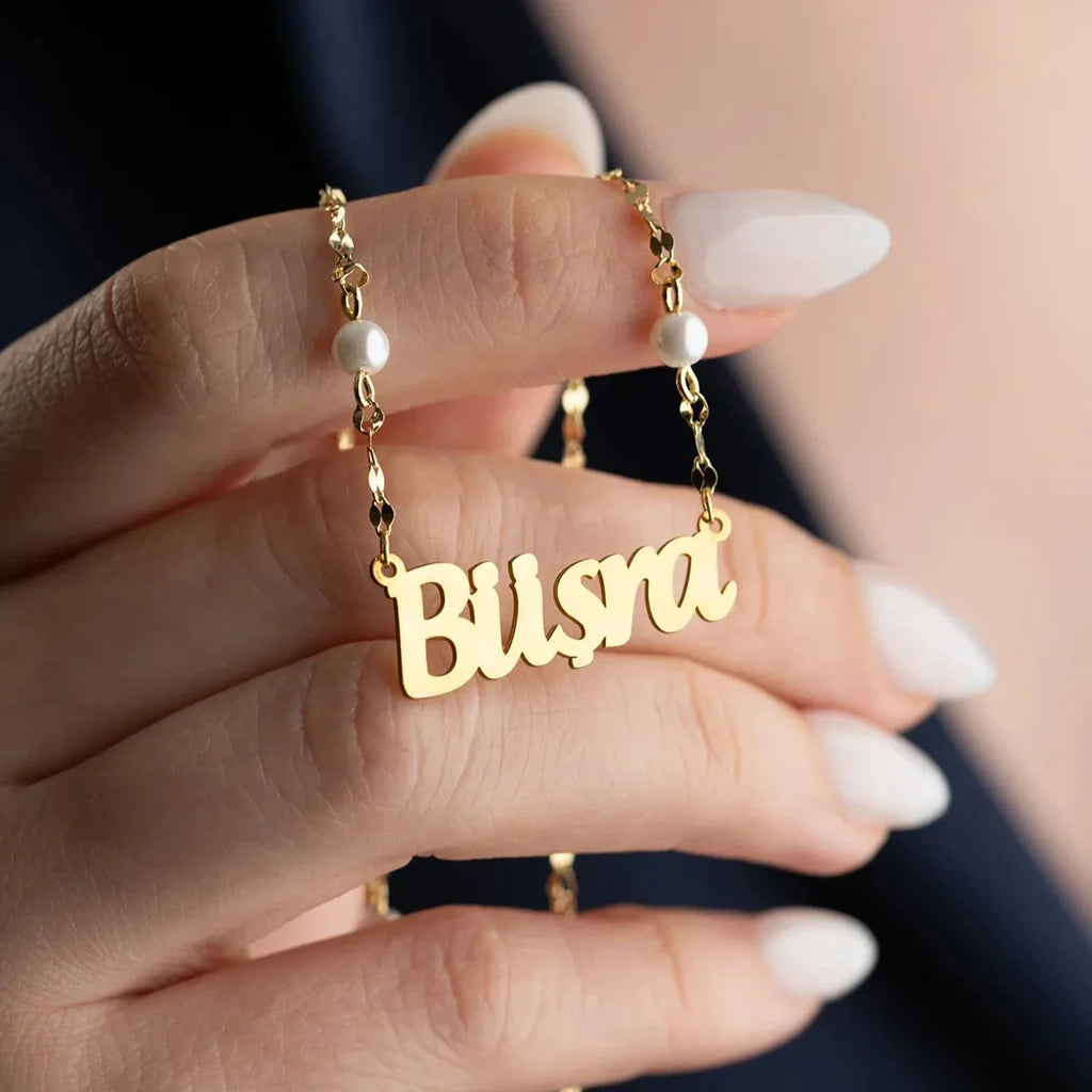 PÄRLKROSS NAMNHALSBAND | 925 SILVER