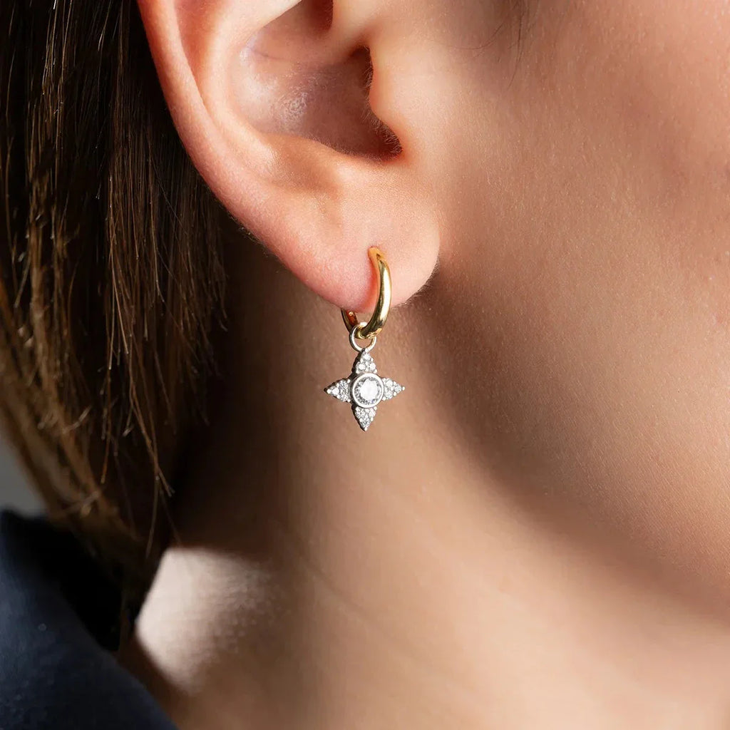 ÖRONHÄNGAR MED ZIRKONSTÄN | 925 SILVER