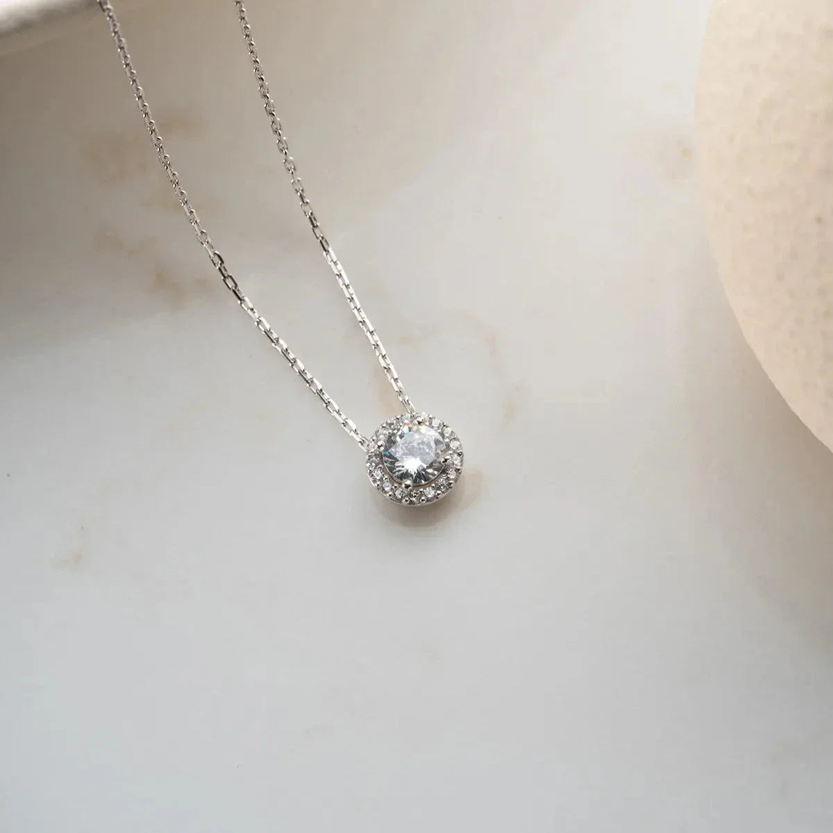 DIAMANTMODELL GRANDSON STEN HALSBAND | 925 SILVER