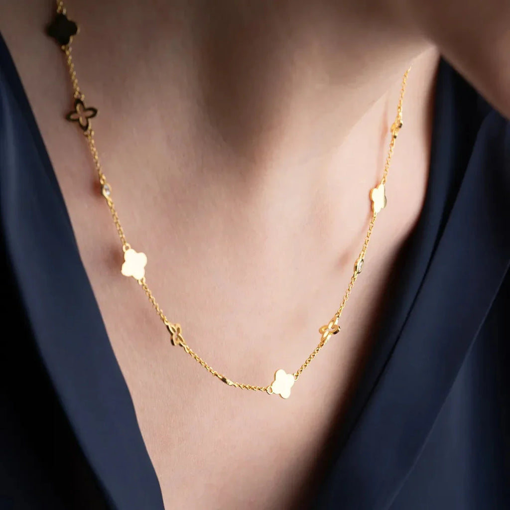 KLÖVER LYCKLIGT KRAGE | 925 SILVER