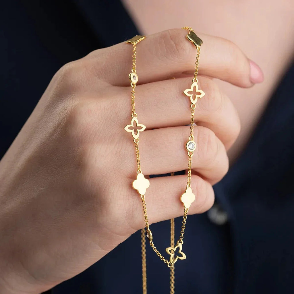 KLÖVER LYCKLIGT KRAGE | 925 SILVER