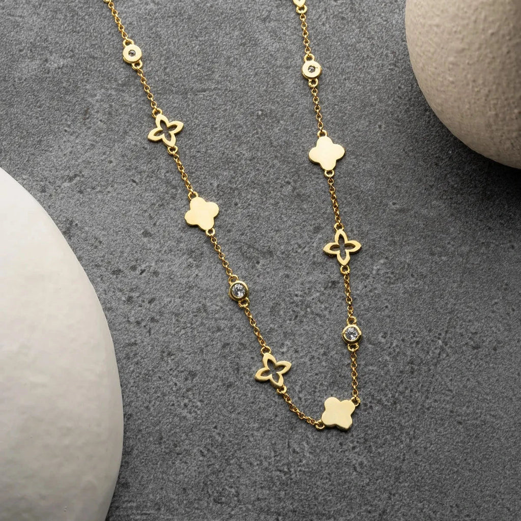 KLÖVER LYCKLIGT KRAGE | 925 SILVER