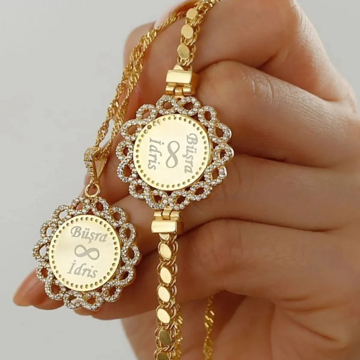 ARMBANDSSET MED PALLETKEDJA KRAGE | 925 SILVER