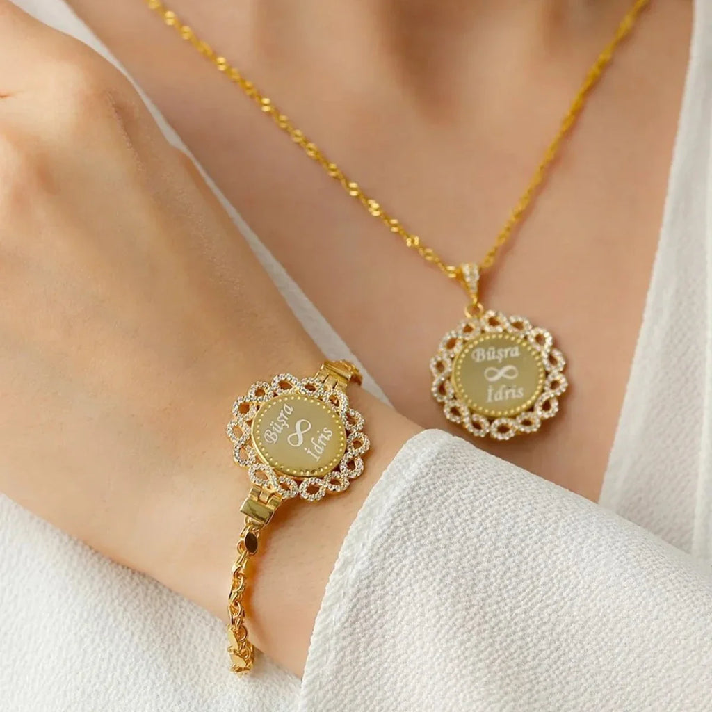 ARMBANDSSET MED PALLETKEDJA KRAGE | 925 SILVER