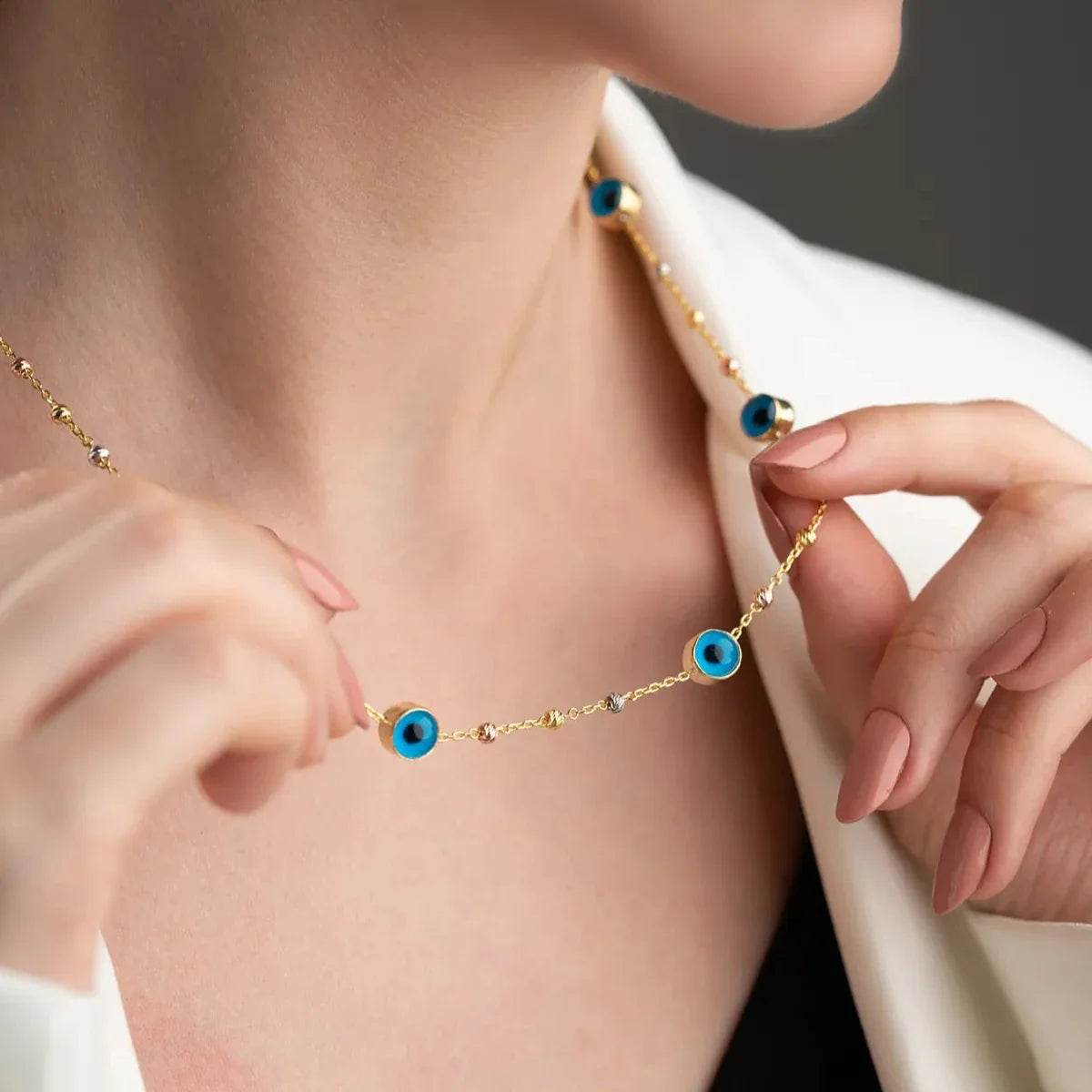 BULLET DORIKA ONDA ÖGONHALSBAND | 925 SILVER