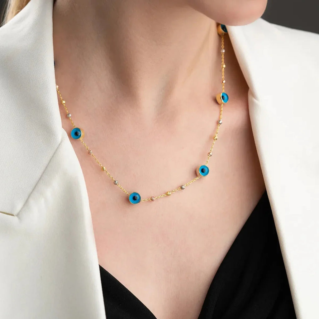 BULLET DORIKA ONDA ÖGONHALSBAND | 925 SILVER