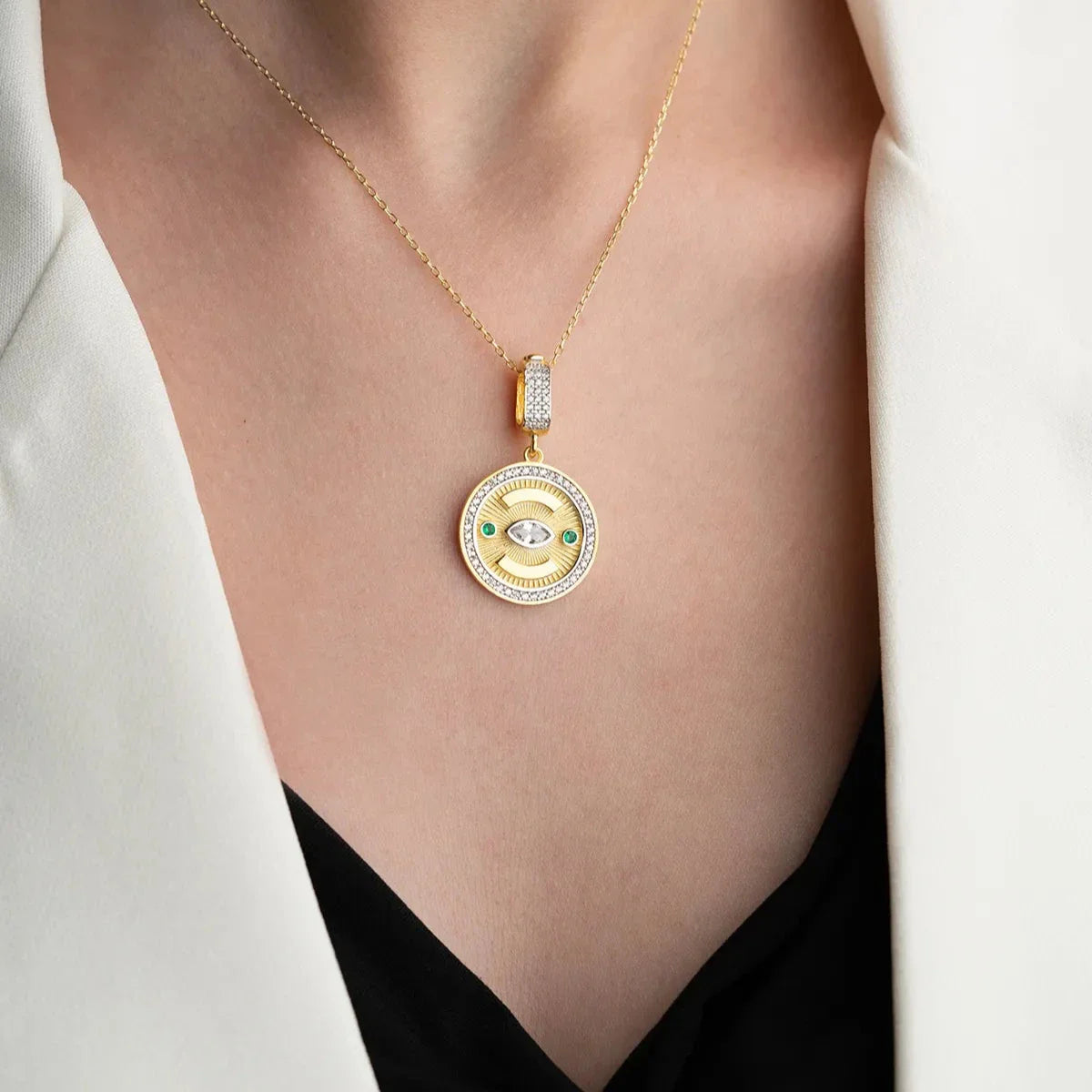 RUBY MÅNHALSBAND | 925 SILVER