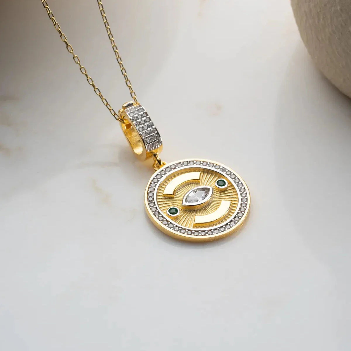 RUBY MÅNHALSBAND | 925 SILVER