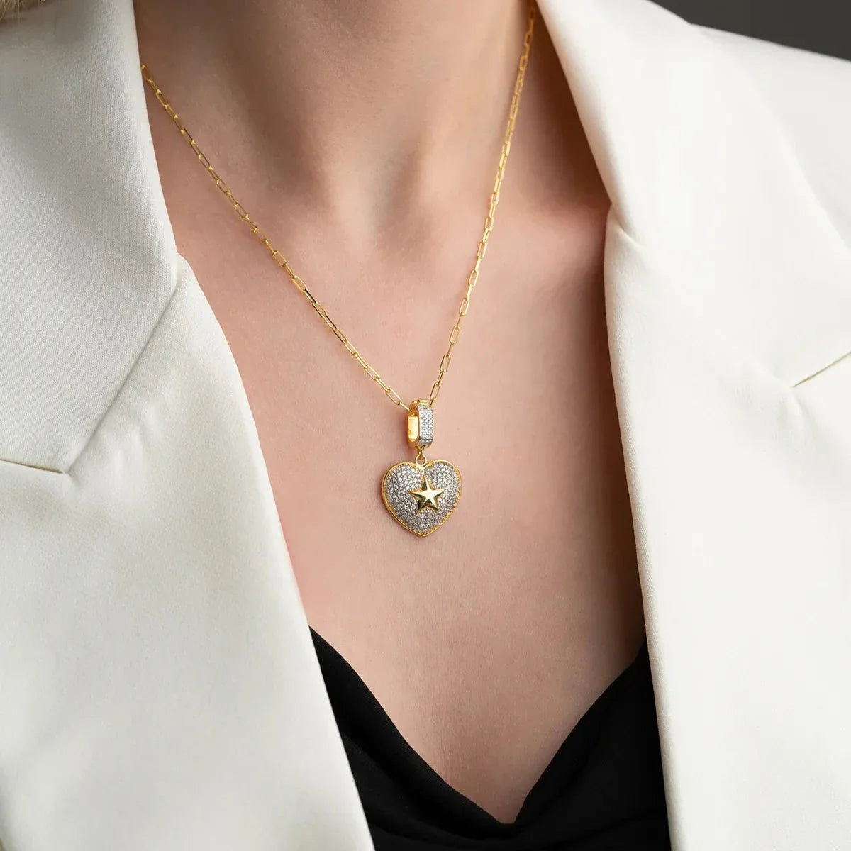 HJÄRTA X STJÄRNA HALSBAND | 925 SILVER