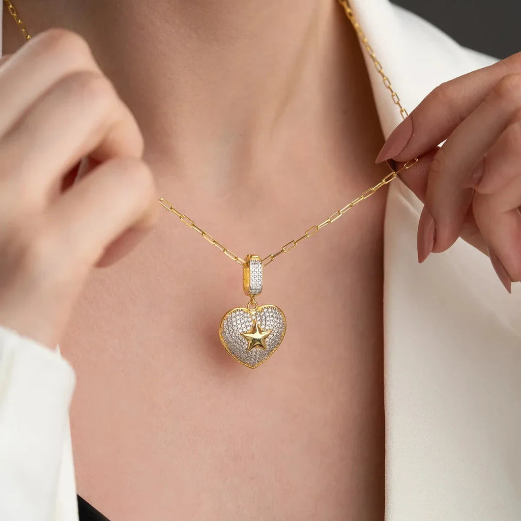 HJÄRTA X STJÄRNA HALSBAND | 925 SILVER