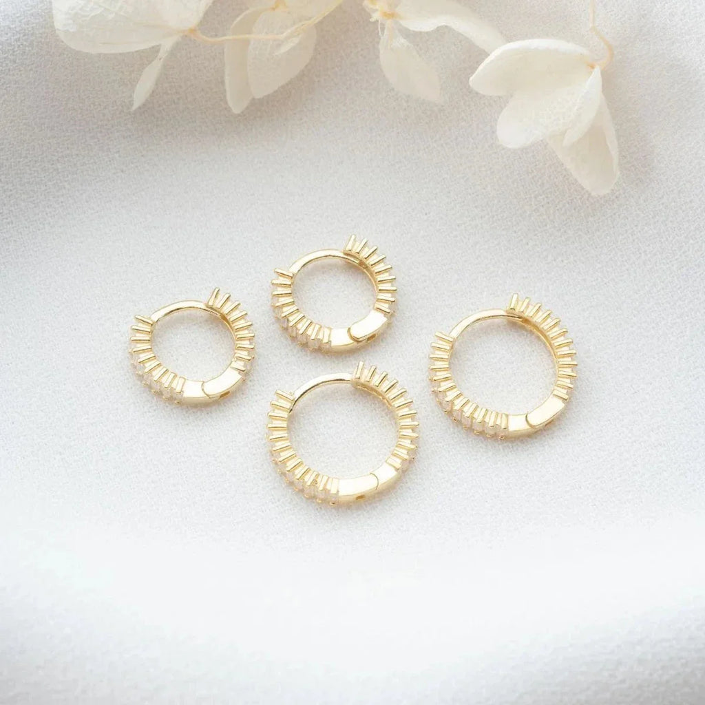 BAGUETTE STEN SET MED 2 ÖGON HÄNGNING | 925 SILVER