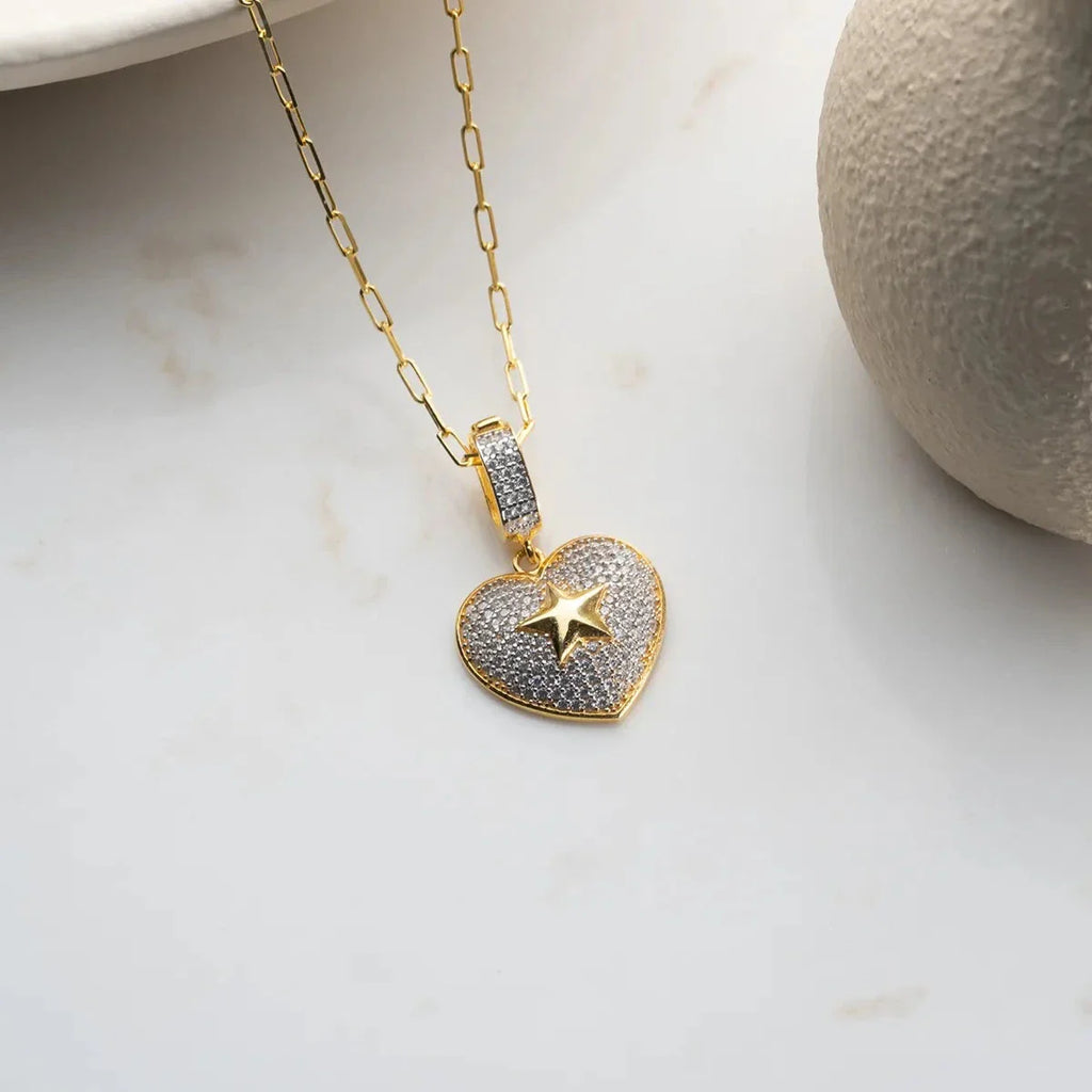 HJÄRTA X STJÄRNA HALSBAND | 925 SILVER