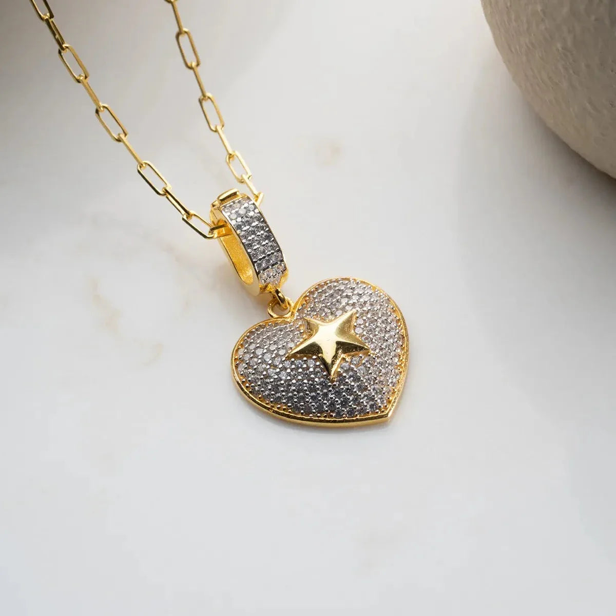 HJÄRTA X STJÄRNA HALSBAND | 925 SILVER