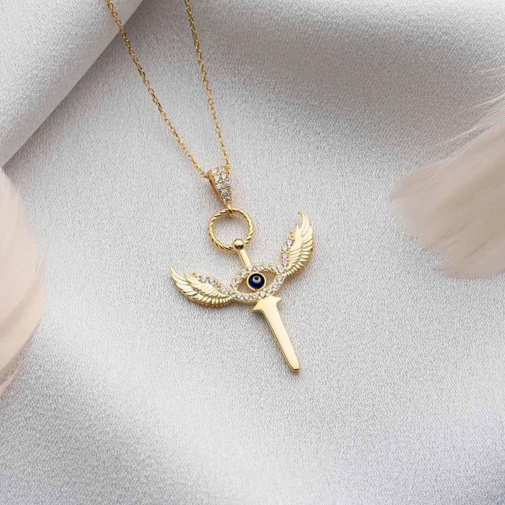 VINGADE ÖGON SVORD KRAGE | 925 SILVER