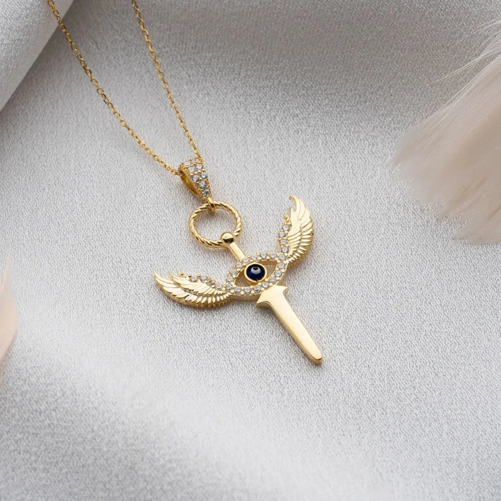 VINGADE ÖGON SVORD KRAGE | 925 SILVER