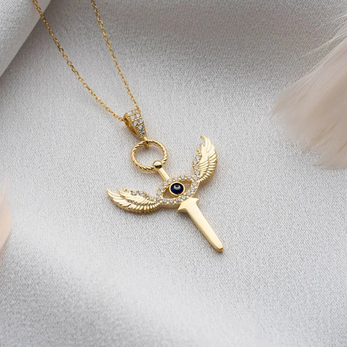 VINGADE ÖGON SVORD KRAGE | 925 SILVER