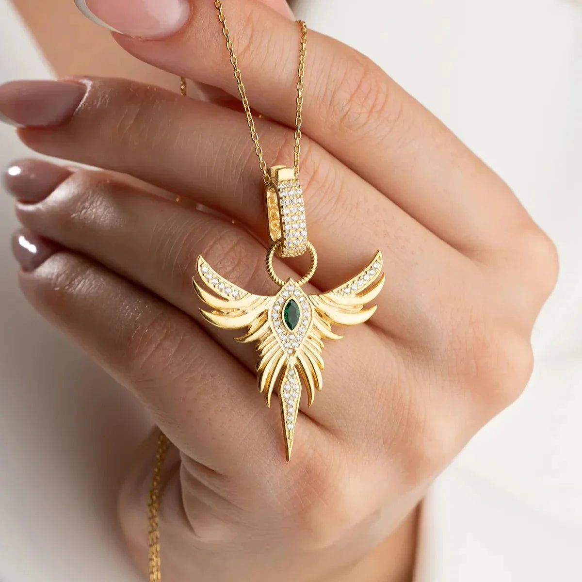 MIRAGE ZÜMRÜDÜANKA KRAGE | 925 SILVER