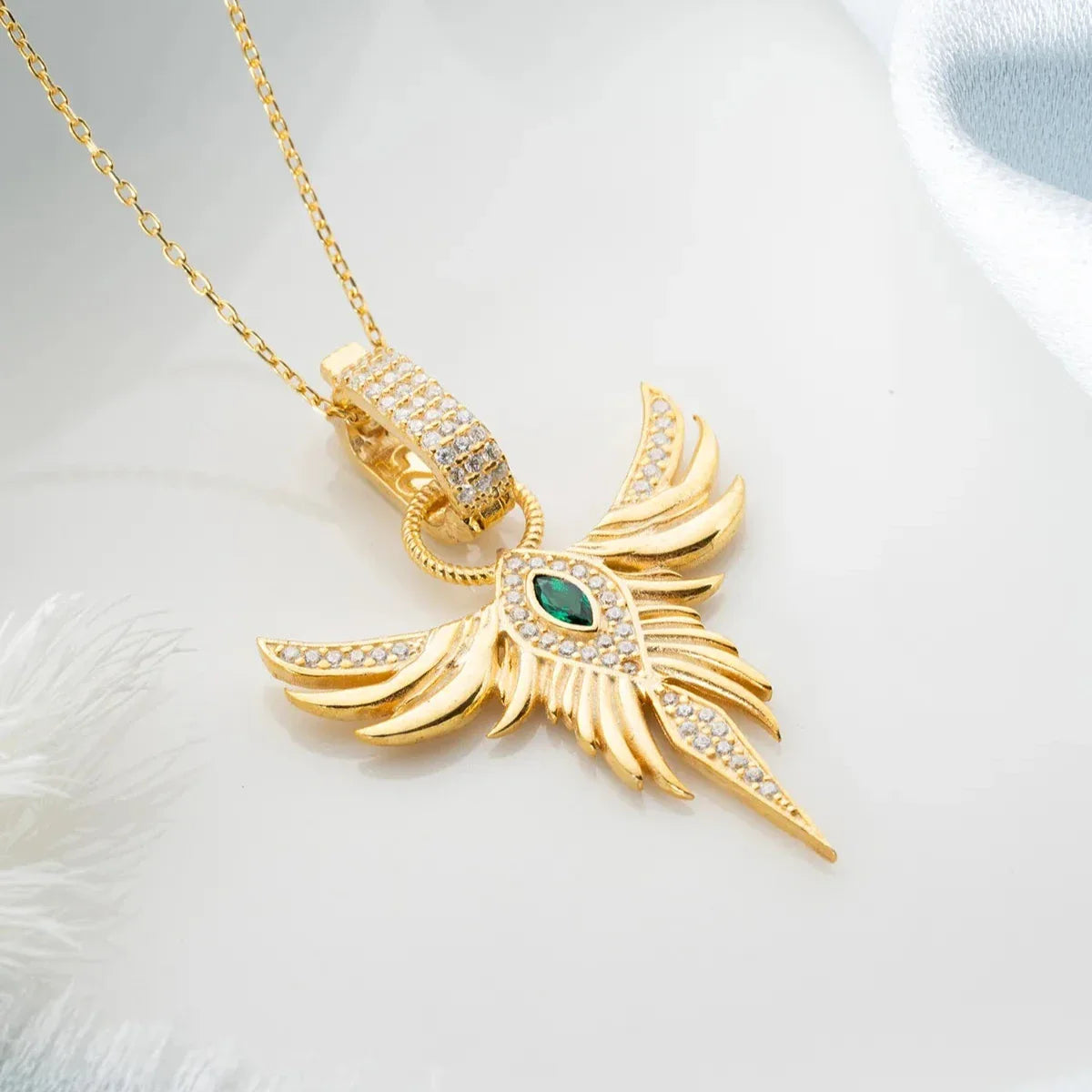 MIRAGE ZÜMRÜDÜANKA KRAGE | 925 SILVER