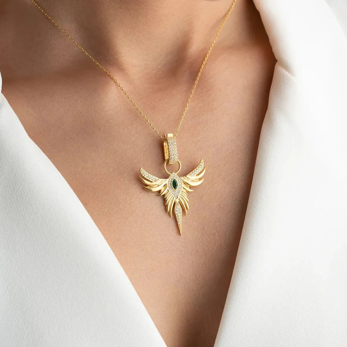 MIRAGE ZÜMRÜDÜANKA KRAGE | 925 SILVER