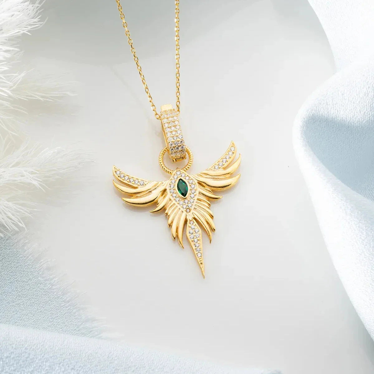 MIRAGE ZÜMRÜDÜANKA KRAGE | 925 SILVER