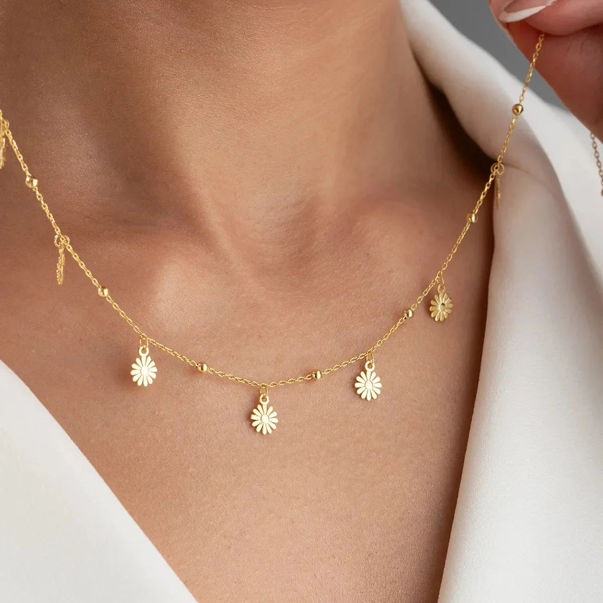 DAISY LUCK HALSBAND | 925 SILVER