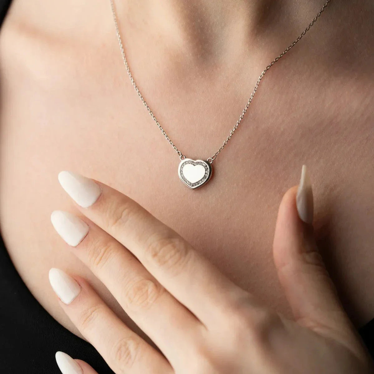 REFLEKTERAD KÄRLEKEDJA | 925 SILVER