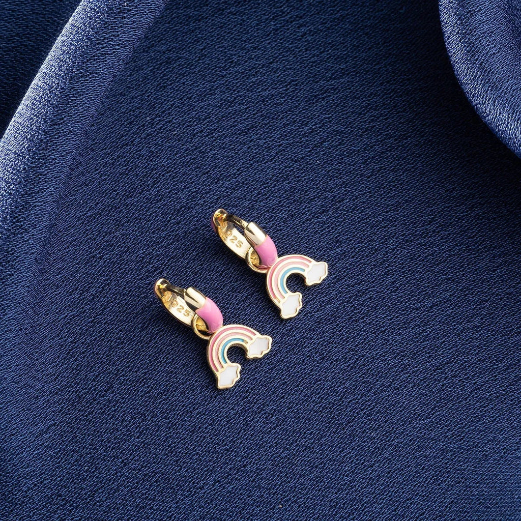 BARNS REGNBÅGEÖRHÄNGEN | 925 SILVER